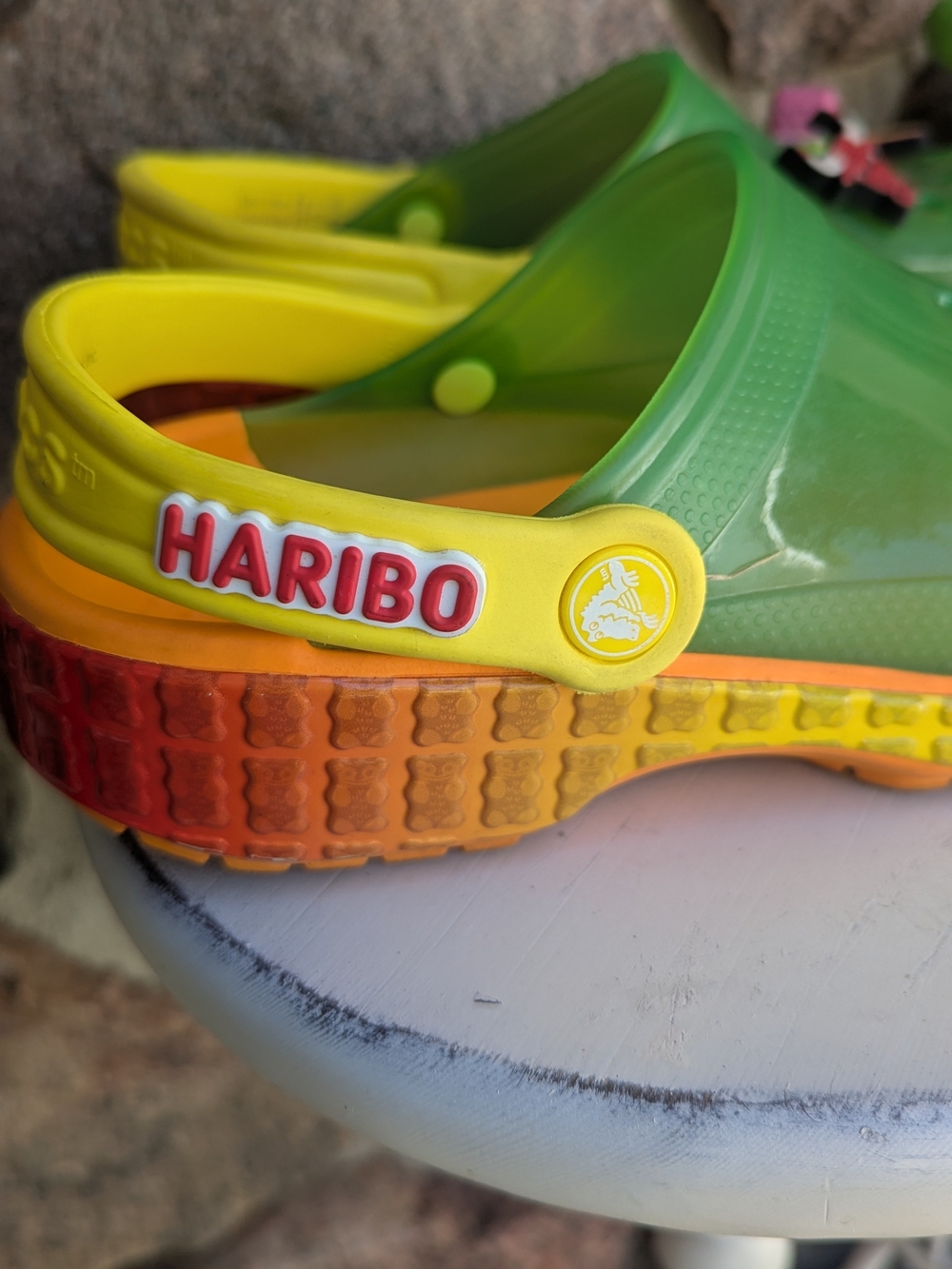 Haribo/ Crocs Collab, Classic Clog "Gradient Gummy"Jibbitz Included, Sz M 4 /W 6